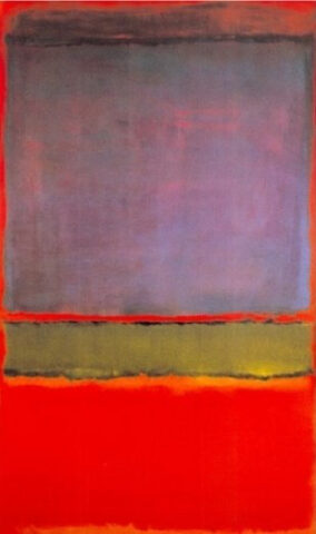No. 6 (Violet, Green, and Red) by Mark Rothko